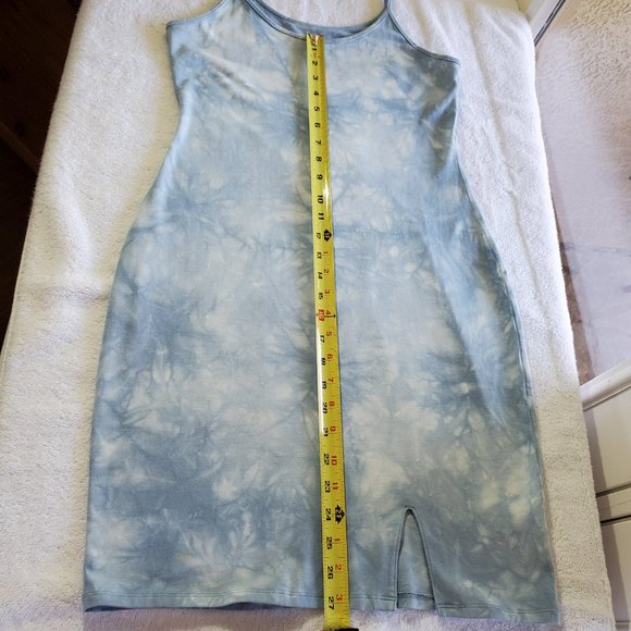 WILD FABLE Blue Tie Dye Bodycon Dress, Size L - Picture 5 of 10